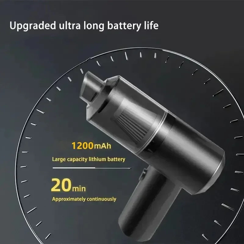Car Wireless Mini Vacuum Cleaner High-Power Wet and Dry Dual-Purpose Multi-Function Usb Charging Portable Handheld Small Car